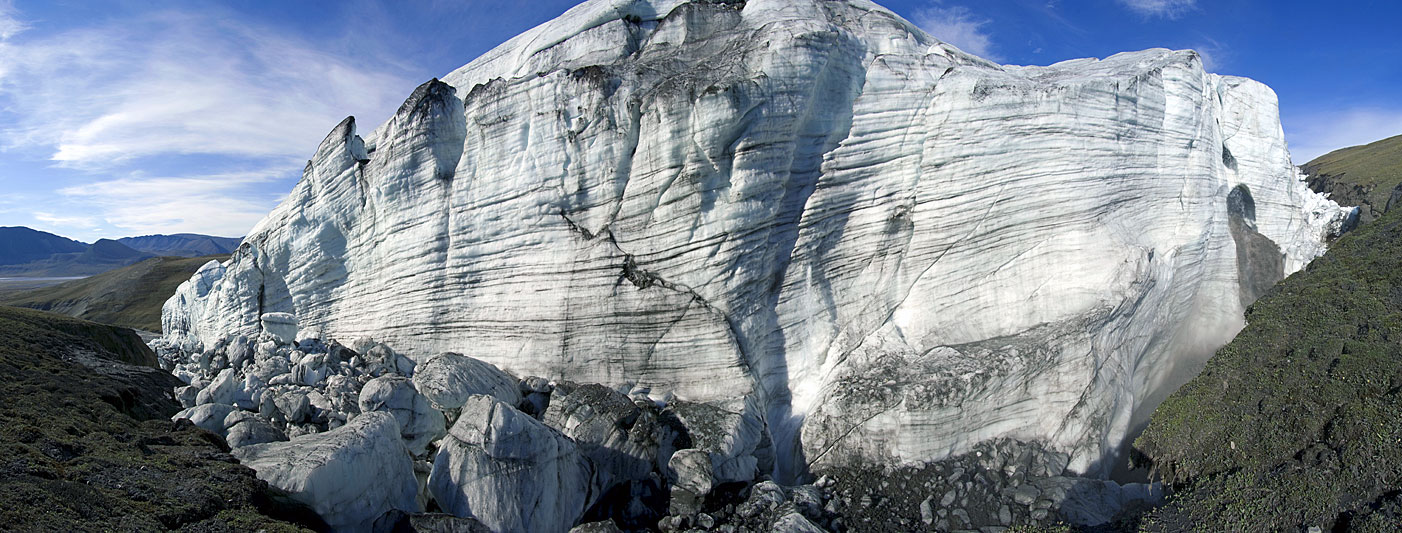 Crusoe Glacier panorama photos