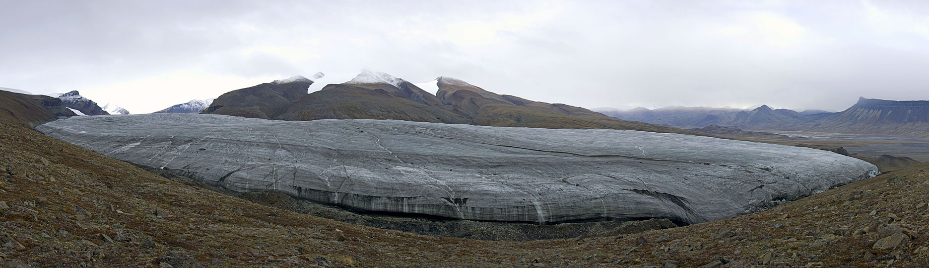 Crusoe Glacier panorama photos