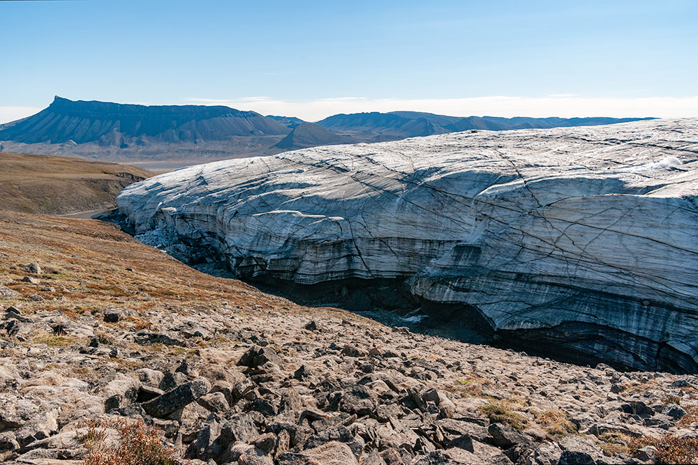 Crusoe Glacier Wiederholungsaufnahmen 1977-2008-2022