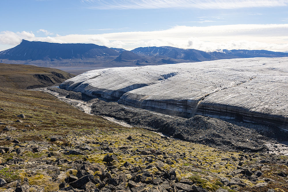 Crusoe Glacier Wiederholungsaufnahmen 1977-2008-2022