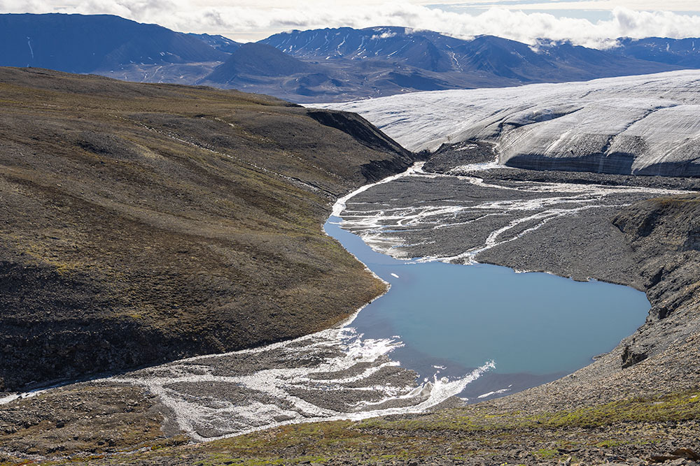 Crusoe Glacier Wiederholungsaufnahmen 1977-2008-2022