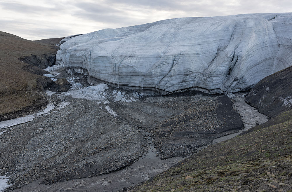 Crusoe Glacier Wiederholungsaufnahmen 1977-2008-2022 Crusoe Glacier Wiederholungsaufnahmen 1977-2008-2022