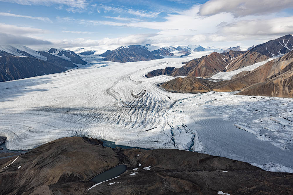 White und Thompson Glacier Wiederholungsaufnahmen 1977-2008-2022