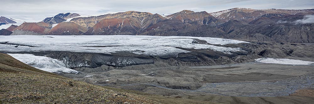 White und Thompson Glacier Wiederholungsaufnahmen 1977-2008-2022