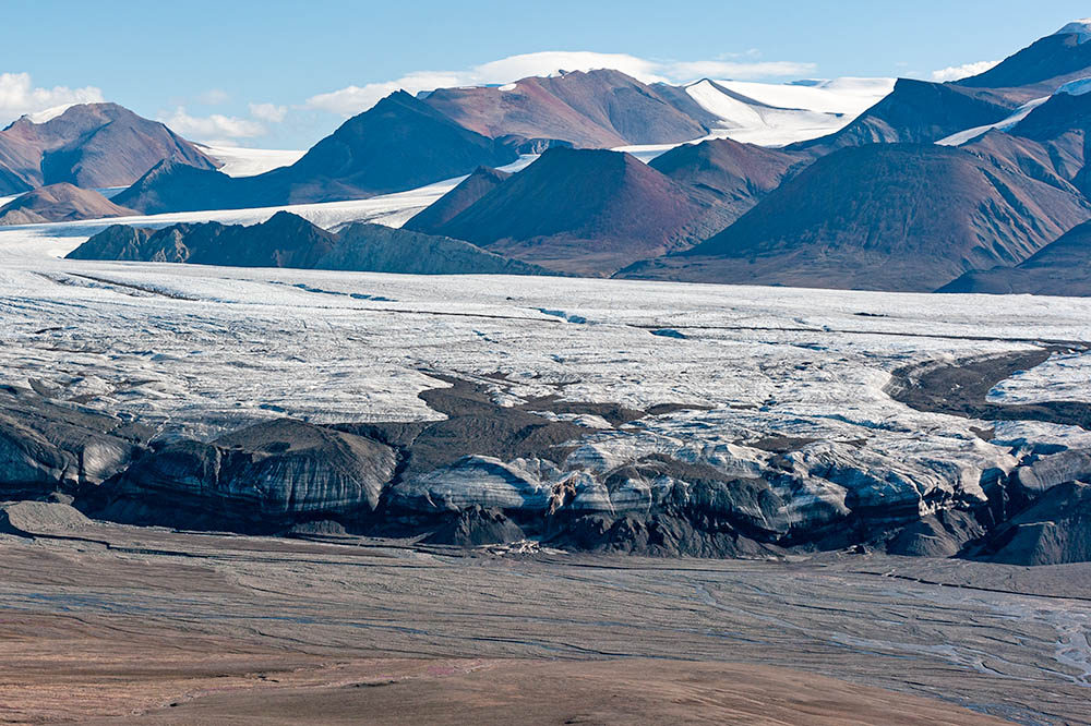 White und Thompson Glacier Wiederholungsaufnahmen 1977-2008-2022