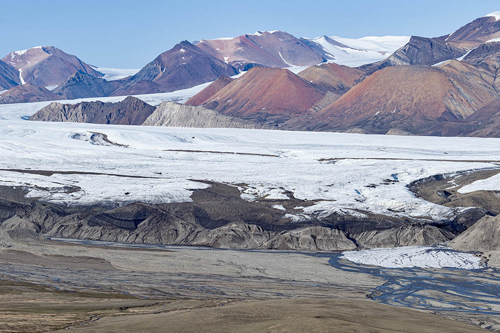 White und Thompson Glacier Wiederholungsaufnahmen 1977-2008-2022