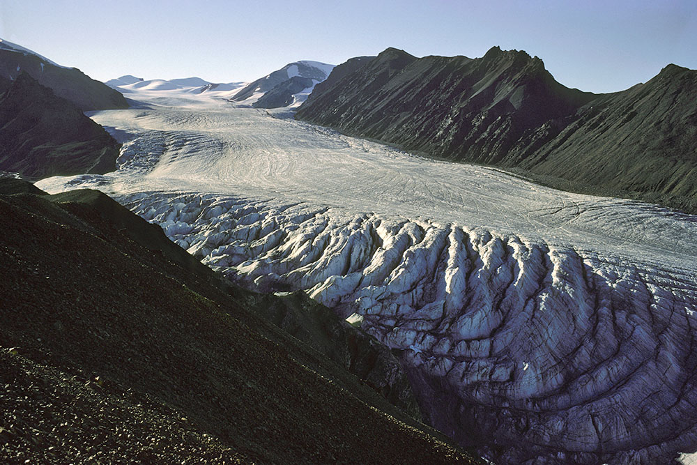 White und Thompson Glacier Wiederholungsaufnahmen 1977-2008-2022
