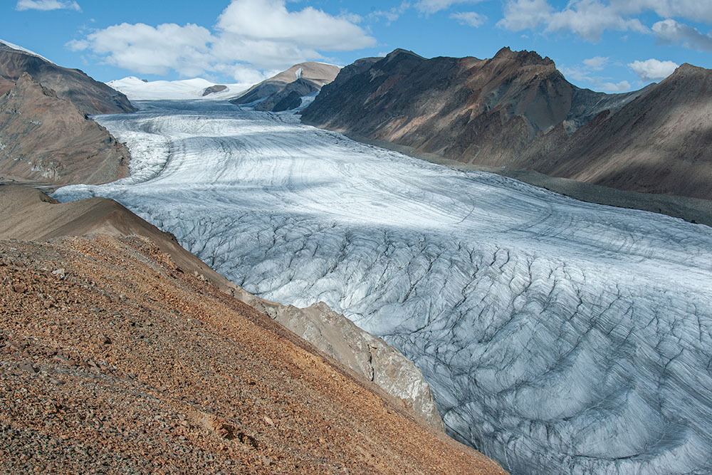 White und Thompson Glacier Wiederholungsaufnahmen 1977-2008-2022
