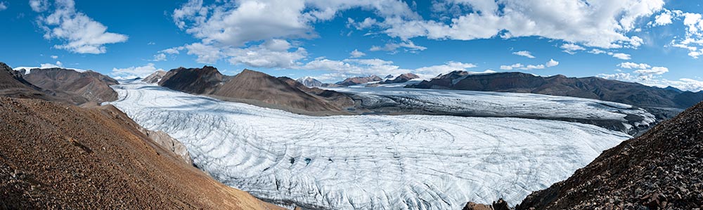 White und Thompson Glacier Wiederholungsaufnahmen 1977-2008-2022