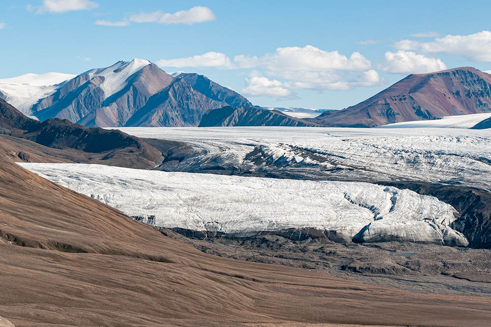 White und Thompson Glacier Wiederholungsaufnahmen 1977-2008-2022