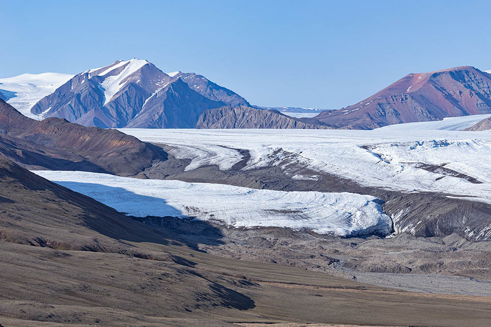 White und Thompson Glacier Wiederholungsaufnahmen 1977-2008-2022