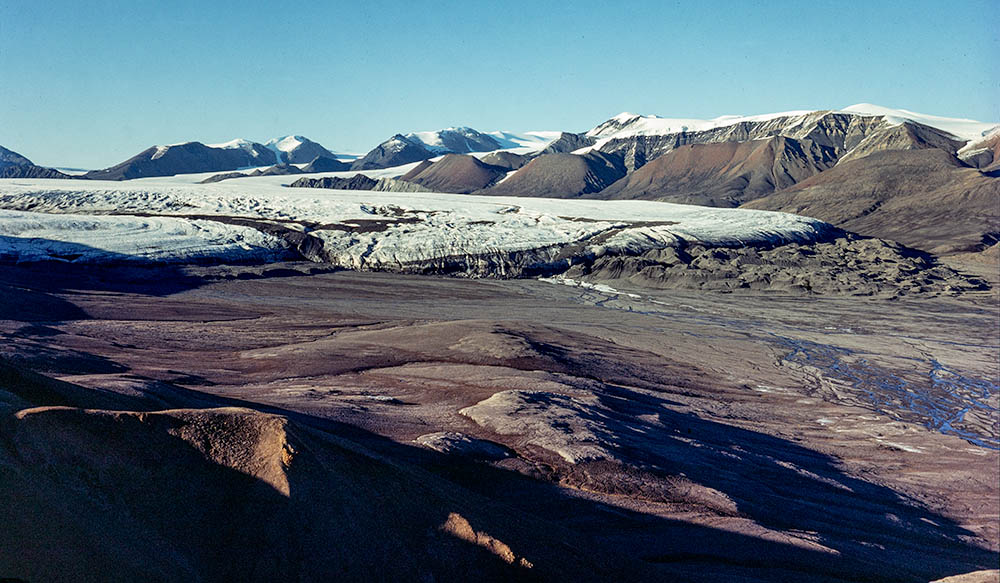 White und Thompson Glacier Wiederholungsaufnahmen 1977-2008-2022