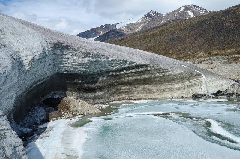 Fountain Glacier basal ice zone Fountain Glacier basal ice zone