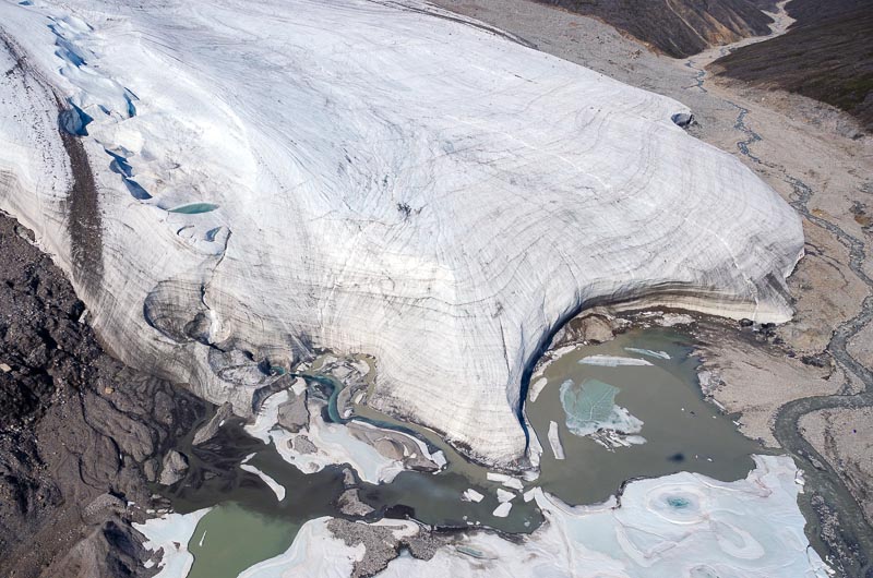Fountain Glacier proglacial areas