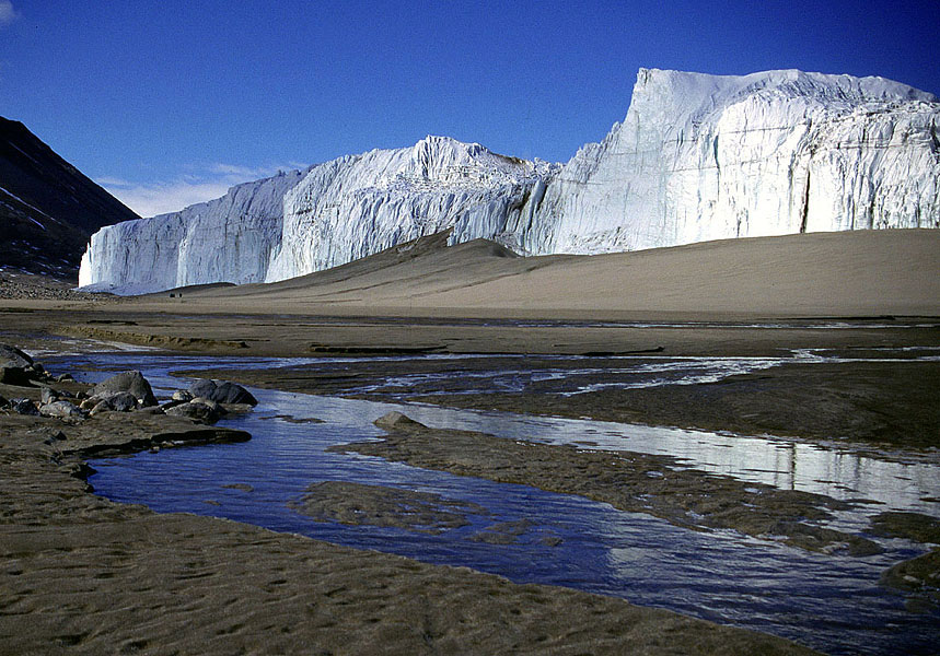 Ice and water