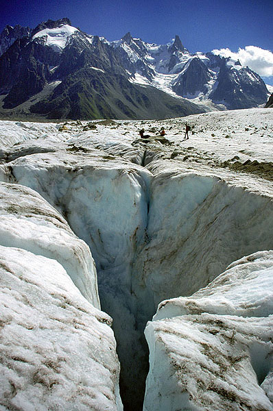 Ice and water