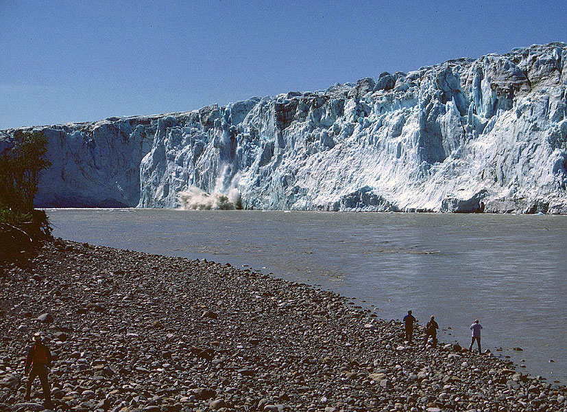 Ice and water