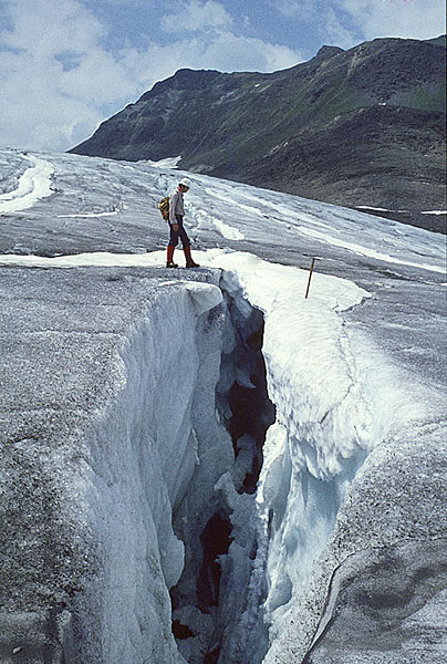 Living and travelling on glaciers