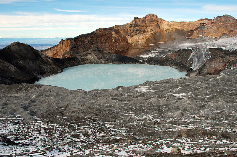 Glaciers on Ruapehu volcano