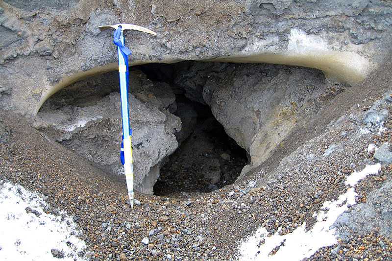 Glaciers on Ruapehu volcano