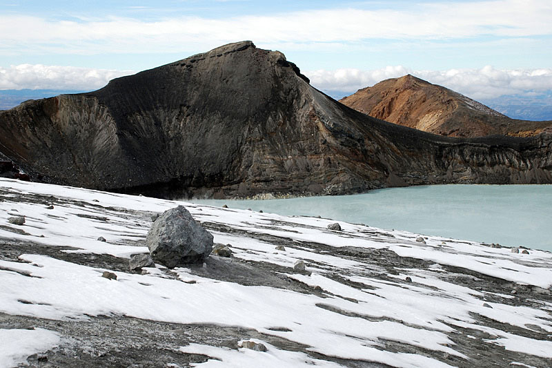 Glaciers on Ruapehu volcano