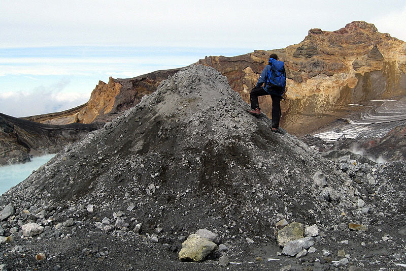 Glaciers on Ruapehu volcano