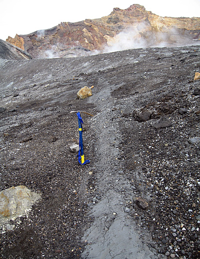 Glaciers on Ruapehu volcano