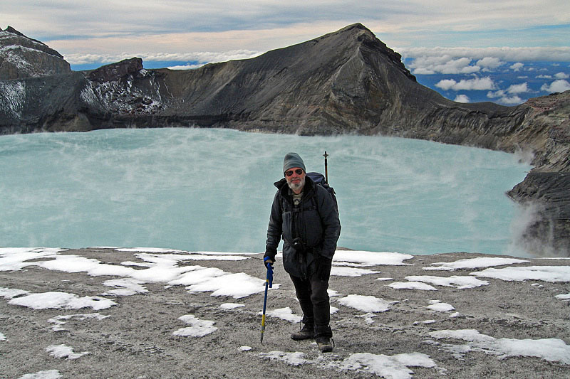 Glaciers on Ruapehu volcano