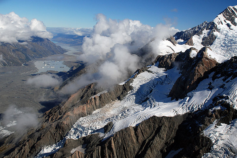 Tasman Glacier aerial photos 2008