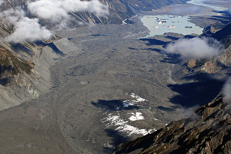 Tasman Glacier aerial photos 2008