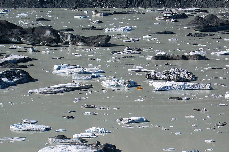 Tasman Glacier and glacial lake 2007 and 2008