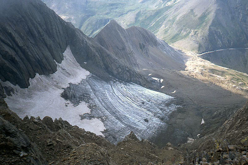Glaciar de Gabietous, Gabarnie-Massiv, Frankreich Glaciar de Gabietous, Gabarnie-Massiv, Frankreich