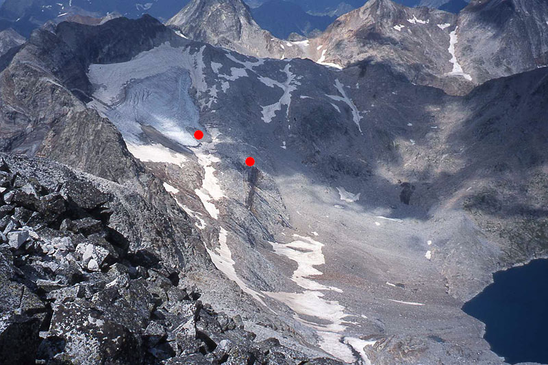 Glaciar de Seil de la Baquo Est, Perdiguero-Massiv