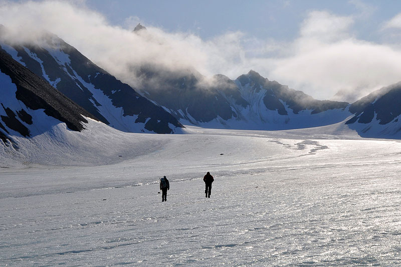 Austre Lovnbreen: the glacier surface