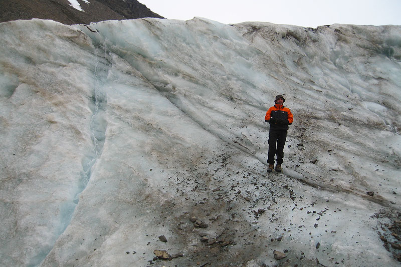 Austre Lovnbreen: the glacier surface