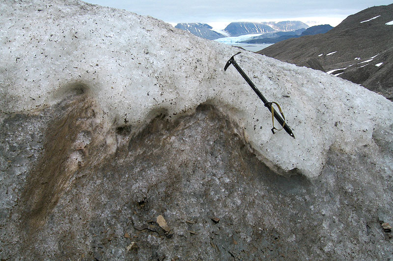 Austre Lovnbreen: the glacier surface