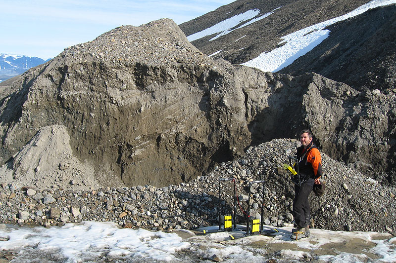 Austre Lovnbreen: the glacier surface