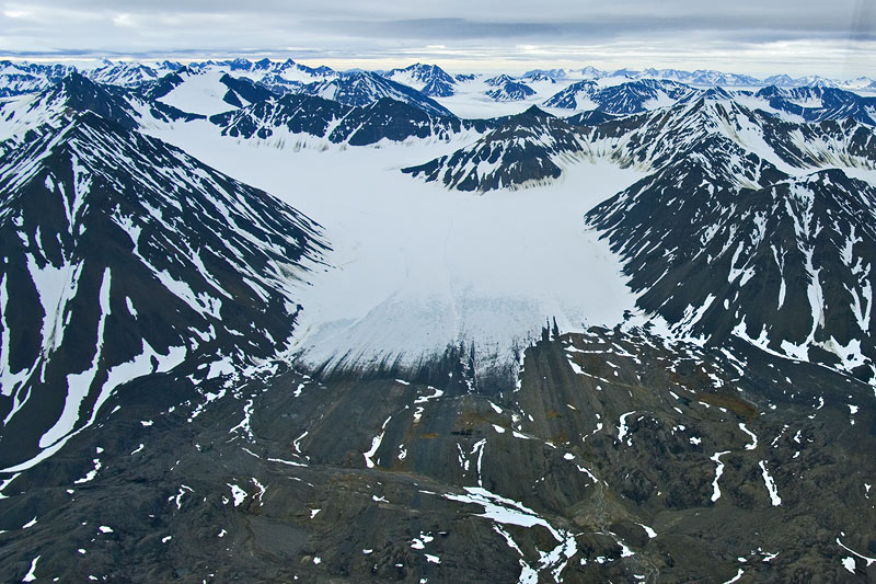 Austre Lovnbreen: the glacier surface