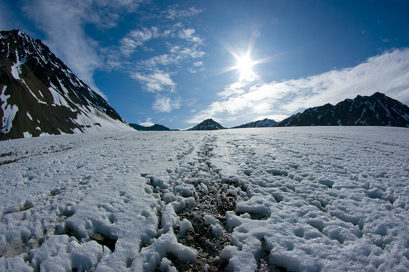 Austre Lovnbreen: the glacier surface
