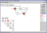 Screenshot: Minimal DFA exercise