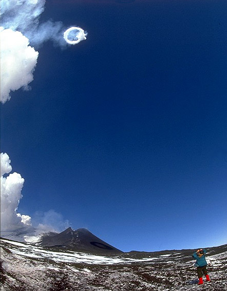 Universi di ghiaccio e di anelli sull'Etna: Foto e Video (23-25.2.2000)