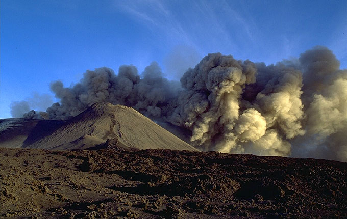 Flankeneruption 2002: Der sdliche Schlot