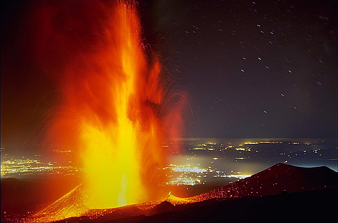 Flankeneruption 2002: Der sdliche Schlot