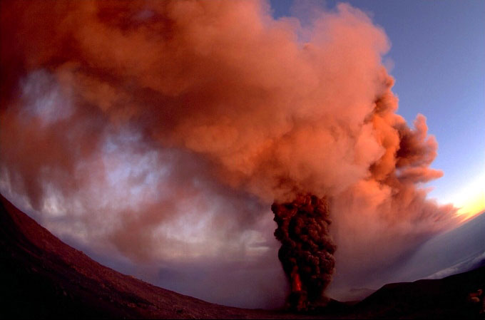 Flankeneruption 2002: Der sdliche Schlot