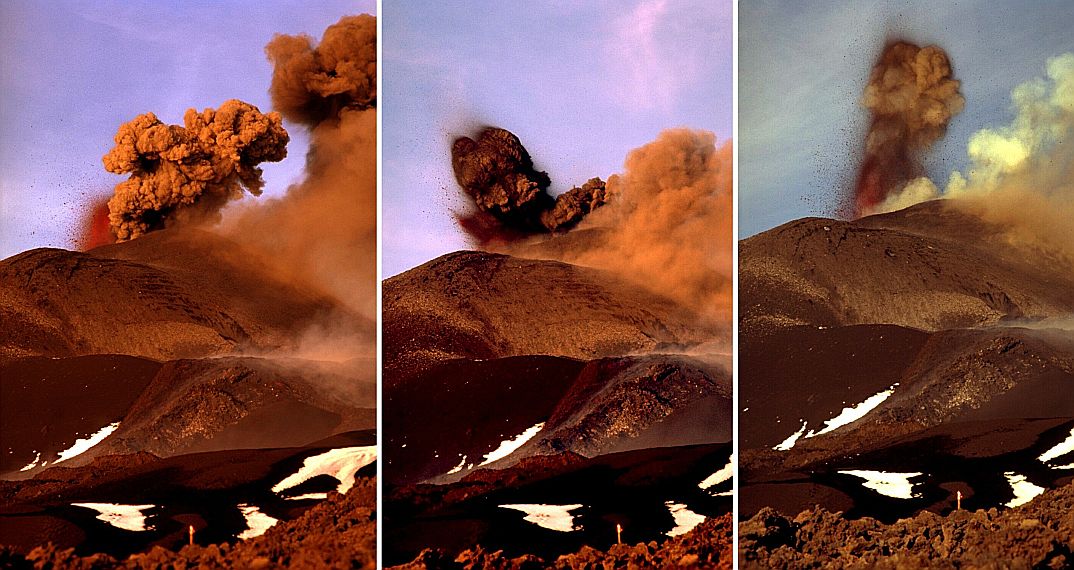 Lateral Eruption 2002/03: Damage done by the lava flow from the South Vent Lateral Eruption 2002/03: Damage done by the lava flow from the South Vent
