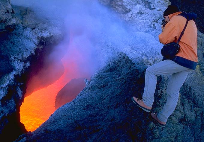 Volcanologists At Work