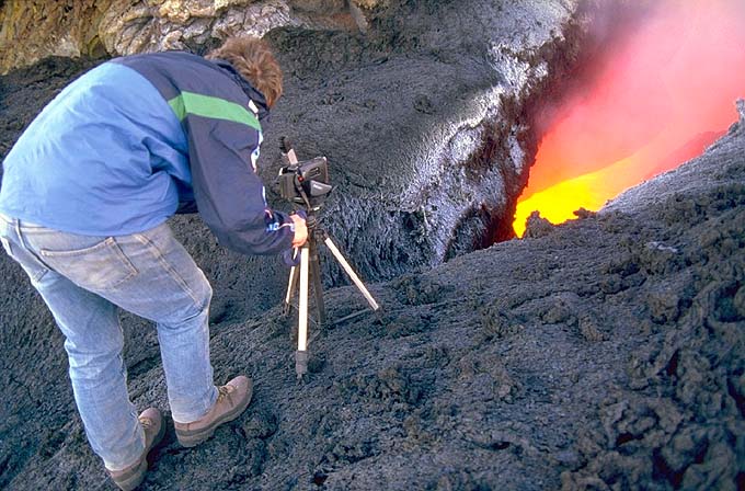 Volcanologists At Work