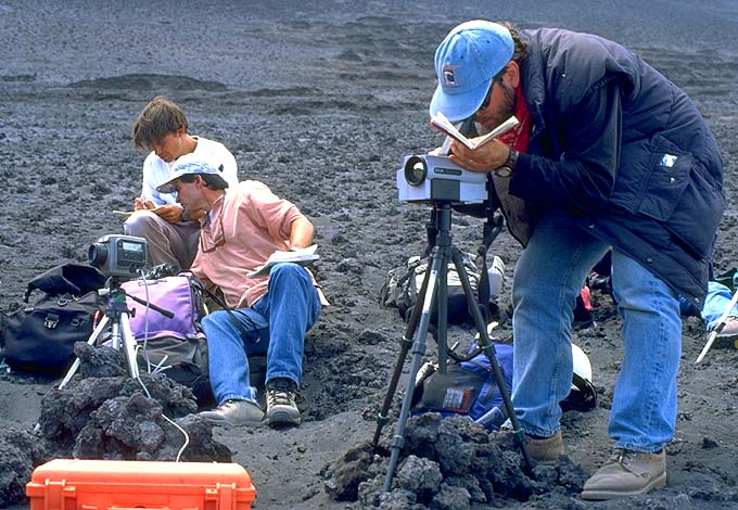 Volcanologists At Work