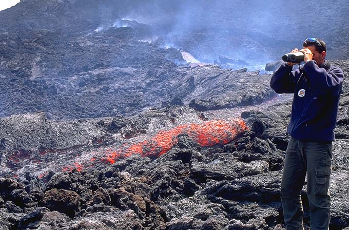 Volcanologists At Work