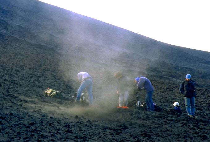 Volcanologists At Work
